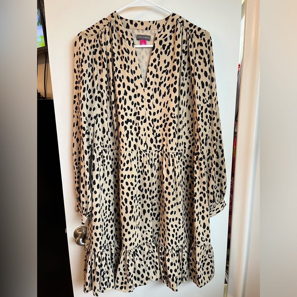 Leopard print fit and flare